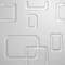 Ekena Millwork Oslo EnduraWall Decorative 3D Wall Panel, White, 11 7/8"W x 11 7/8"H WP12X12OSWH - alternate 2